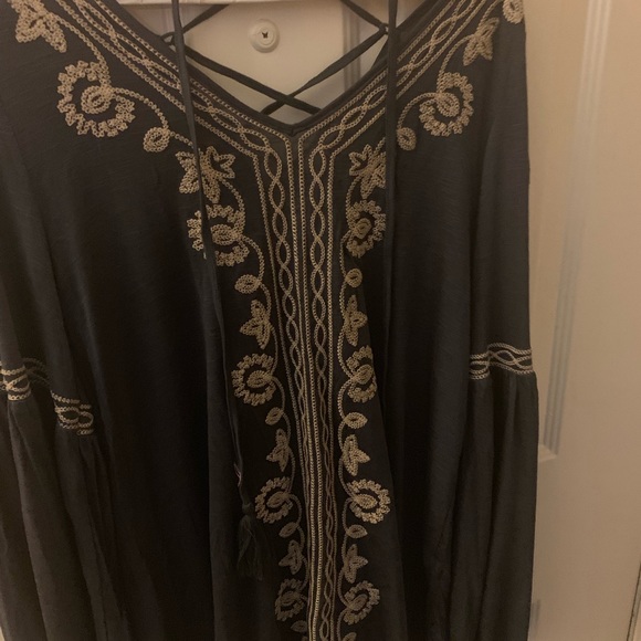 Ladies blue boho style top - Picture 5 of 5